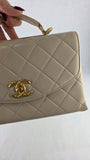 Chanel Cream Top Handle 2way  - G0999