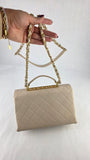 Chanel Cream Top Handle 2way  - G0999