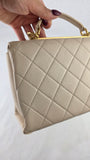 Chanel Cream Top Handle 2way  - G0999