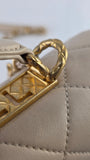 Chanel Cream Top Handle 2way  - G0999