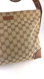 Gucci GG Beige Canvas Shoulder Bag - 3793