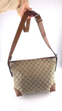 Gucci GG Beige Canvas Shoulder Bag - 3793