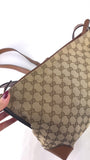 Gucci GG Beige Canvas Shoulder Bag - 3793