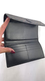 Celine Black Macadam Long Wallet - 3830