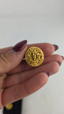 Chanel Gold Plated CC Clip-On Vintage Earrings - R0162