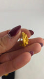 Chanel Gold Plated CC Clip-On Vintage Earrings - R0162