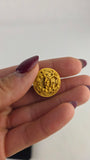 Chanel Gold Plated CC Clip-On Vintage Earrings - R0162