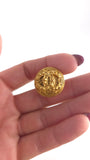 Chanel Gold Plated CC Clip-On Vintage Earrings - R0162
