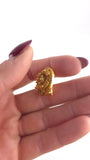 Chanel Gold Plated CC Clip-On Vintage Earrings - R0162