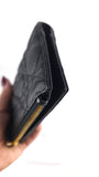 Dior Caro Black Leather Glycine Wallet - R0029
