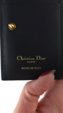 Dior Caro Black Leather Glycine Wallet - R0029