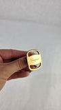Salvatore Ferragamo Gold Tone Vala Scarf Ring - G0972