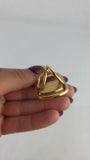 Salvatore Ferragamo Gold Tone Vala Scarf Ring - G0972