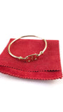 Salvatore Ferragamo Vala Gold Tone Bangle - 3840