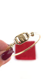 Salvatore Ferragamo Vala Gold Tone Bangle - 3840