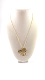 Dior Gold Toned D-I-O-R Pendant w Chain - 2645