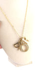 Dior Gold Toned D-I-O-R Pendant w Chain - 2645