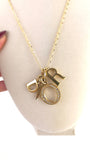 Dior Gold Toned D-I-O-R Pendant w Chain - 2645