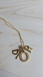 Dior Gold Toned D-I-O-R Pendant w Chain - 2645