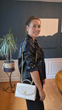 Chanel Cream Top Handle 2way  - G0999