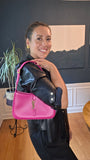 YSL le 5 a 7 Pink Leather Shoulder Bag - R0036