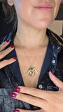 Dior Gold Toned D-I-O-R Pendant w Chain - 2645