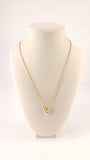 Louis Vuitton Essential V Gold Tone Necklace - R0025
