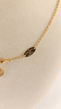 Louis Vuitton Essential V Gold Tone Necklace - R0025