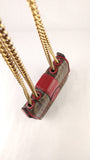 Fendi Zucca Coated Canvas Chain Shoulder Bag - 3798