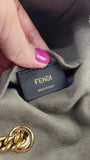 Fendi Zucca Coated Canvas Chain Shoulder Bag - 3798