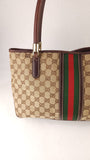 Gucci GG Supreme Web Sherry Line Shoulder Bag - 3811