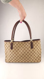 Gucci GG Supreme Web Sherry Line Shoulder Bag - 3811