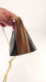 Celine Black Triomphe Zip Around Chain Clutch - R0003