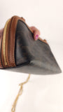 Celine Black Triomphe Zip Around Chain Clutch - R0003