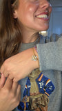 Louis Vuitton Glory V Gold Tone Bracelet - G0619