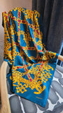 Chanel Blue Chain Accessory Pattern 100% Silk Scarf  - 3799