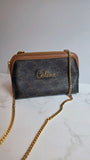 Celine Black Triomphe Zip Around Chain Clutch - R0003
