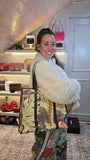 Salvatore Ferragamo Gancini Leopard Canvas Tote Bag - 3814
