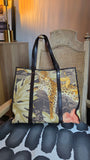 Salvatore Ferragamo Gancini Leopard Canvas Tote Bag - 3814