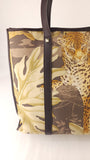 Salvatore Ferragamo Gancini Leopard Canvas Tote Bag - 3814