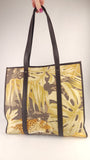 Salvatore Ferragamo Gancini Leopard Canvas Tote Bag - 3814