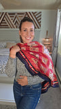 Hermes Carre 90 ”Mare Nostrum” Red Silk Scarf - 3805