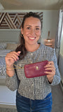 Cartier Burgandy Small Leather Pouch - 3837