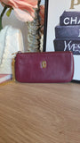 Cartier Burgandy Small Leather Pouch - 3837