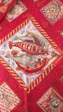 Hermes Carre 90 ”Mare Nostrum” Red Silk Scarf - 3805