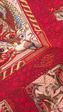 Hermes Carre 90 ”Mare Nostrum” Red Silk Scarf - 3805