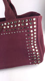 Prada Burgandy Canapa GM Tote Bag - R0196