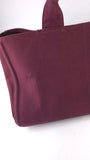 Prada Burgandy Canapa GM Tote Bag - R0196