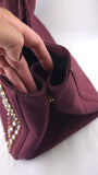 Prada Burgandy Canapa GM Tote Bag - R0196