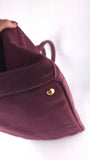 Prada Burgandy Canapa GM Tote Bag - R0196